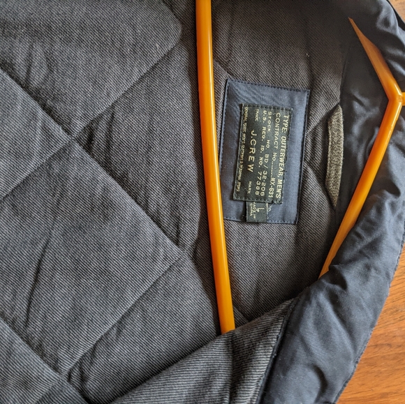 Men's J Crew Quilted Jacket Large - Picture 4 of 5